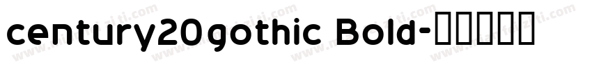 century20gothic Bold字体转换